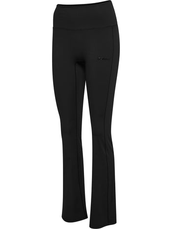 HUMMEL Prima Rib Straight Leg Hw Tights Damen (black)