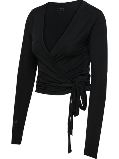 HUMMEL Soft Wrap Blouse Damen (black)