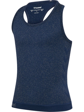 HUMMEL Seamless Glitter Tank Top Kind (dress blues)