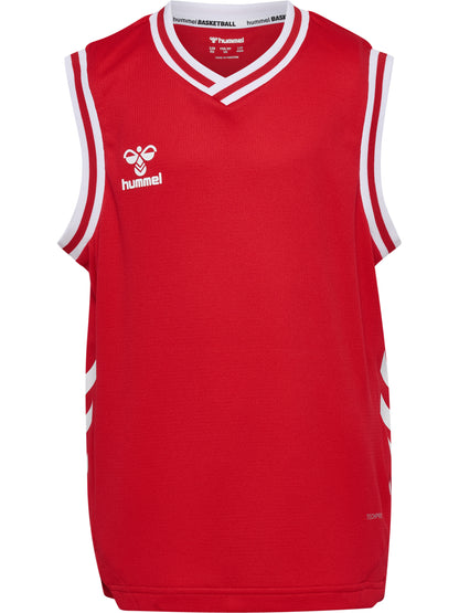 HUMMEL Basket Jersey S/l Kind (true red/white)