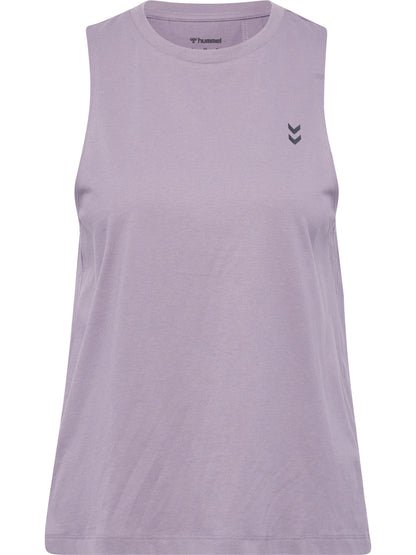 HUMMEL Soft Open Back Top Damen (gray ridge)