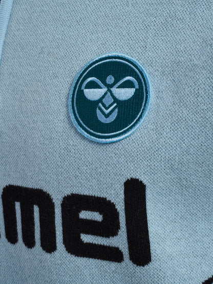 HUMMEL Knit Half-Zip Polo Shirt (light blue)