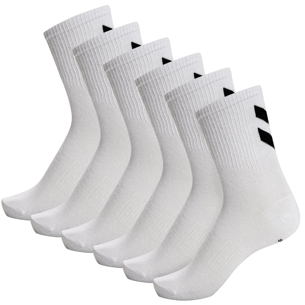 HUMMEL Chevron 6-Pack Socks (white/white)
