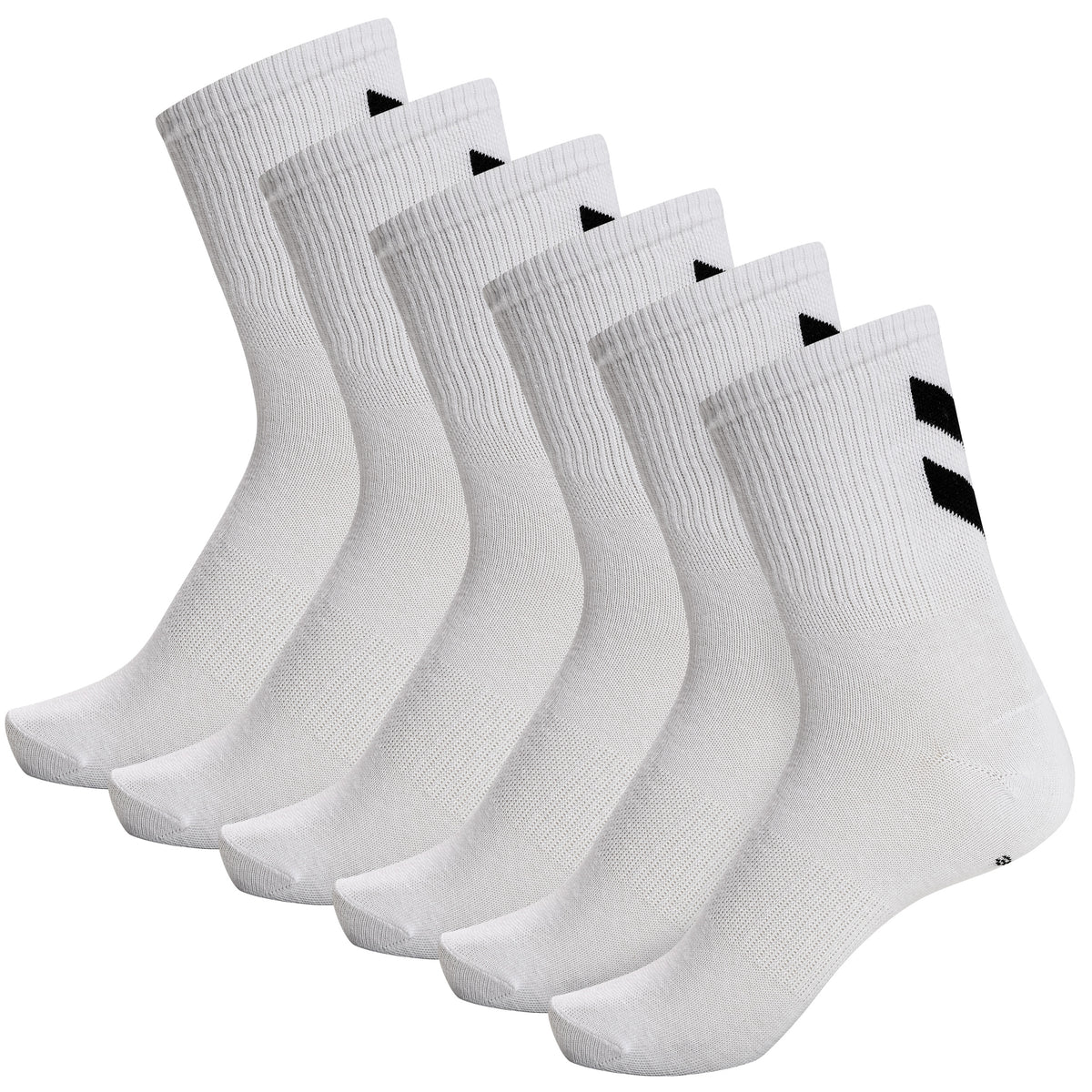 HUMMEL Chevron 6-Pack Socks (white/white)