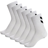 HUMMEL Chevron 6-Pack Socks (white/white)
