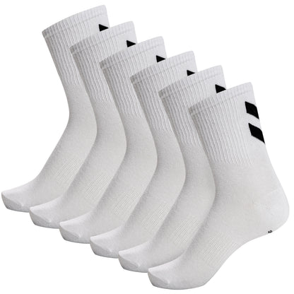 HUMMEL Chevron 6-Pack Socks (white/white)
