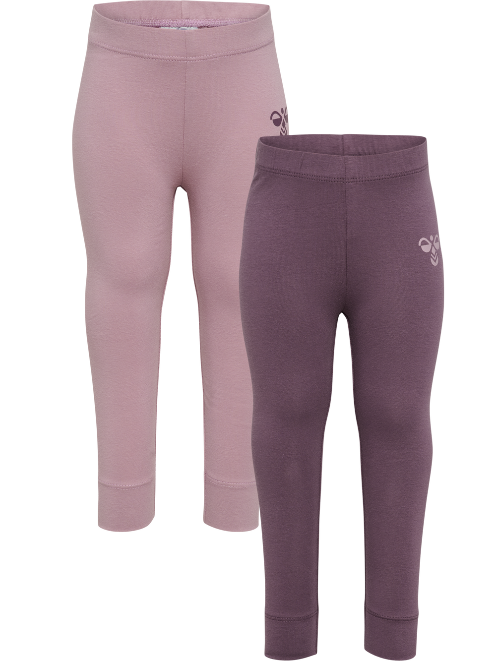 HUMMEL Mini 2-Pack Tights Kind (black plum/sea fog)