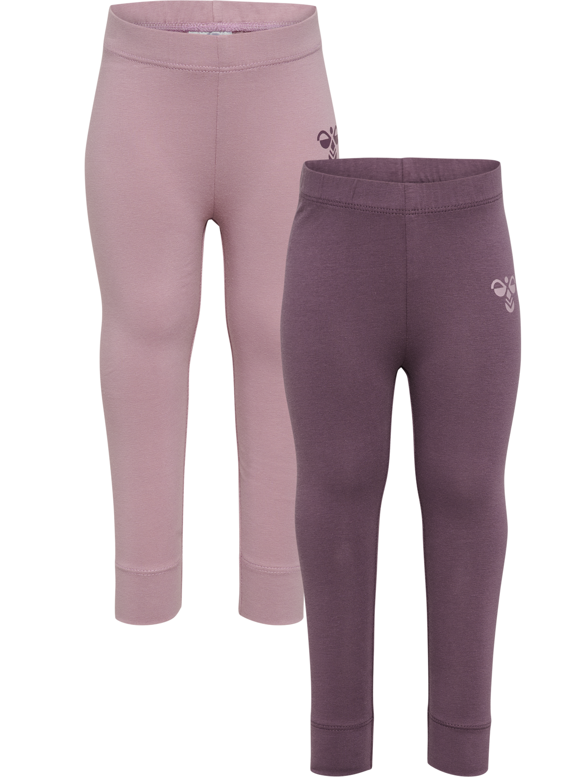 HUMMEL Mini 2-Pack Tights Kind (black plum/sea fog)