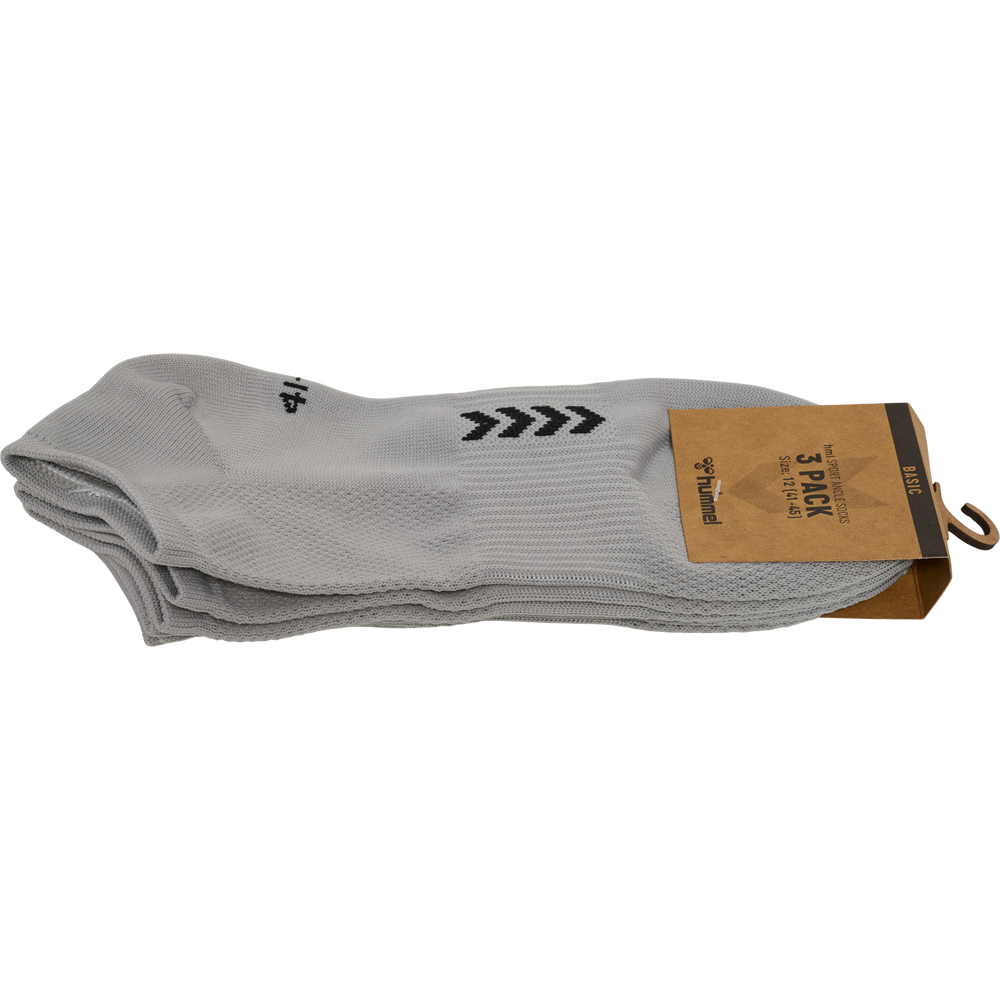 HUMMEL Sport Ancle 3-Pack Socks (grey melange)