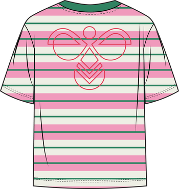 HUMMEL Filur S/S Boxy T-Shirt Kind (begonia pink)