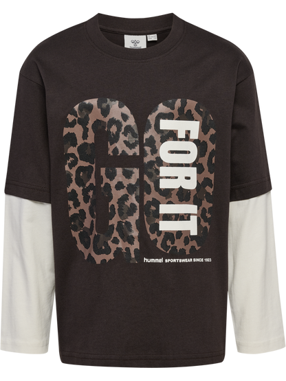 HUMMEL Rebel Layer T-Shirt Ls Kind (chocolate torte)