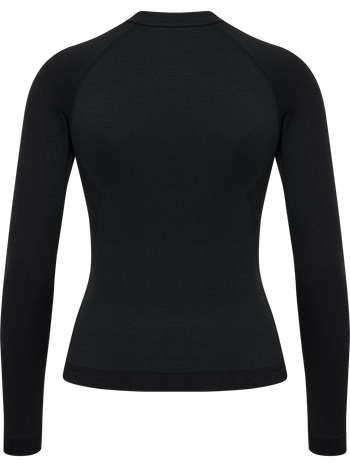 HUMMEL Clea Seamless Tight T-Shirt L/S Damen (black melange)