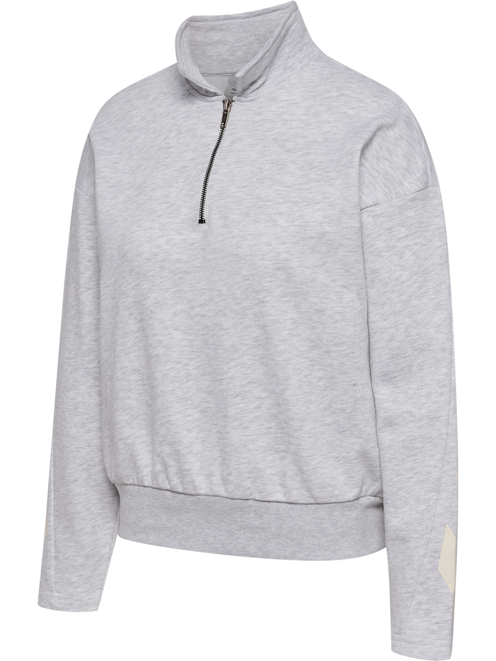 HUMMEL I-D Zip Polo Sweatshirt Damen (light grey melange)