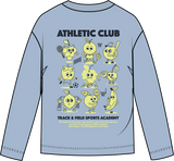 HUMMEL Luca Graphic T-Shirt L/S Kind (cashmere blue)