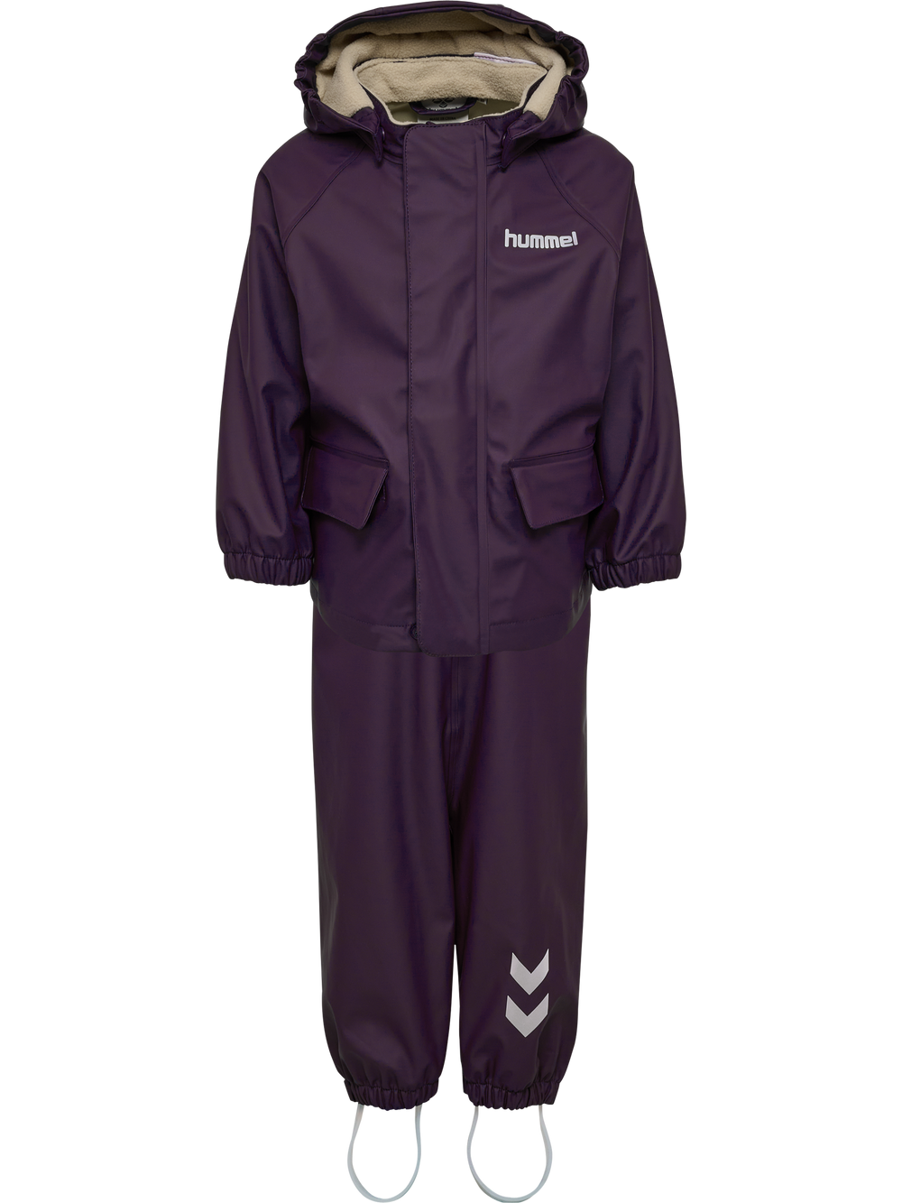 HUMMEL Solo Pu Rain Bib Set Kind (blackberry wine)
