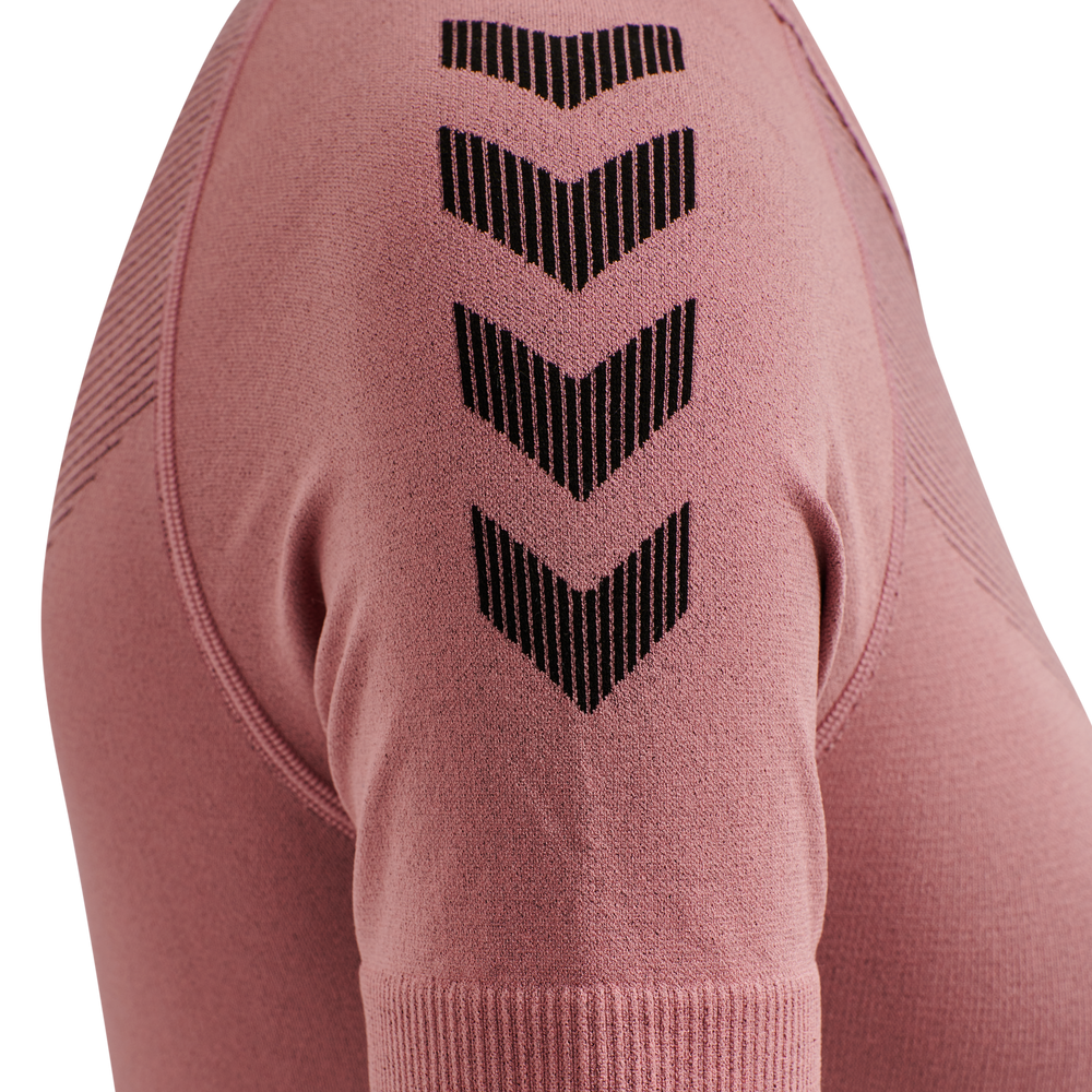 HUMMEL First Seamless Jersey S/S Damen (dusty rose)
