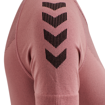 HUMMEL First Seamless Jersey S/S Damen (dusty rose)