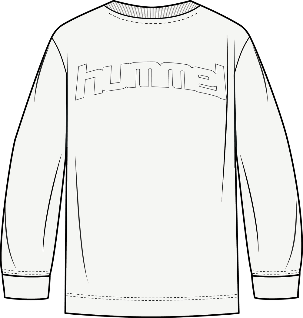 HUMMEL Cliff Boxy T-Shirt L/S Kind (bright white)