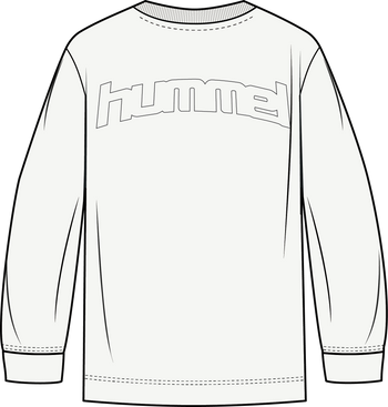 HUMMEL Cliff Boxy T-Shirt L/S Kind (bright white)
