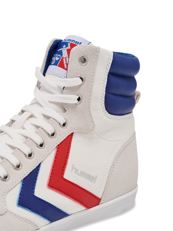 HUMMEL Slimmer Stadil High (white/blue/red/gum)