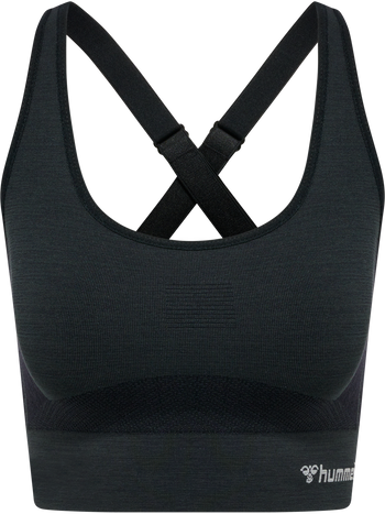 HUMMEL Clea Seamless Sports Top Damen (black melange)