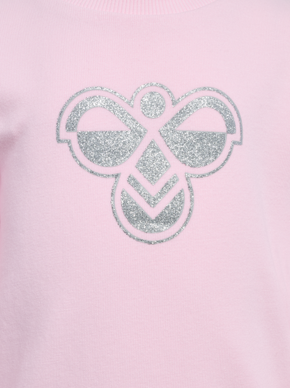 HUMMEL Mini Jersey Crewsuit Bee Kind (pink lady)