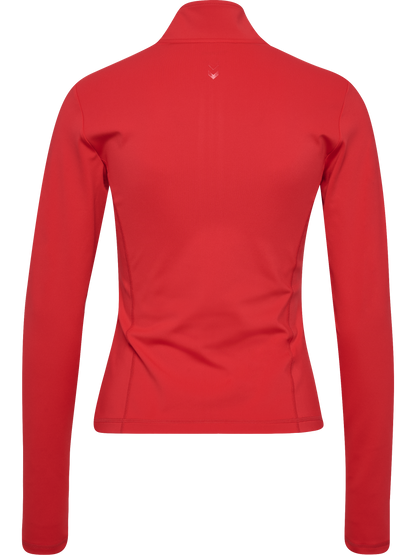 HUMMEL Prima Zip Blouse Damen (chinese red)
