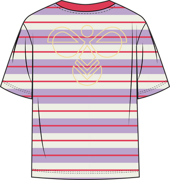 HUMMEL Filur S/S Boxy T-Shirt Kind (lavendula)