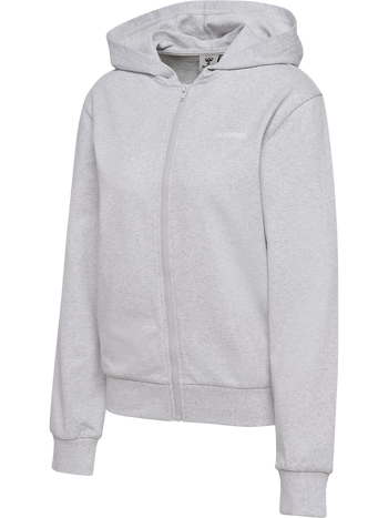 HUMMEL Frame Sweat Zip Hoodie Damen (light grey melange)