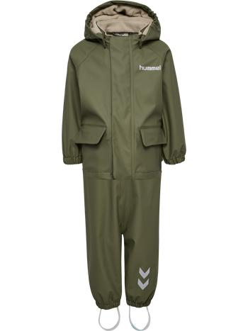 HUMMEL Solo Pu Rain Bib Set Kind (dusty olive)