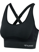 HUMMEL Clea Seamless Sports Top Damen (black melange)