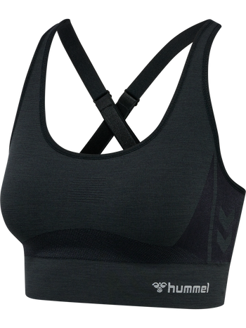 HUMMEL Clea Seamless Sports Top Damen (black melange)