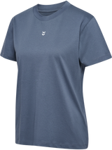 HUMMEL Frame Cotton T-Shirt S/S Damen (vintage indigo)
