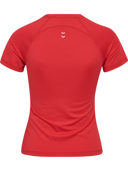 HUMMEL Prima T-Shirt S/S Damen (chinese red)