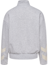 HUMMEL I-D Zip Polo Sweatshirt Damen (light grey melange)