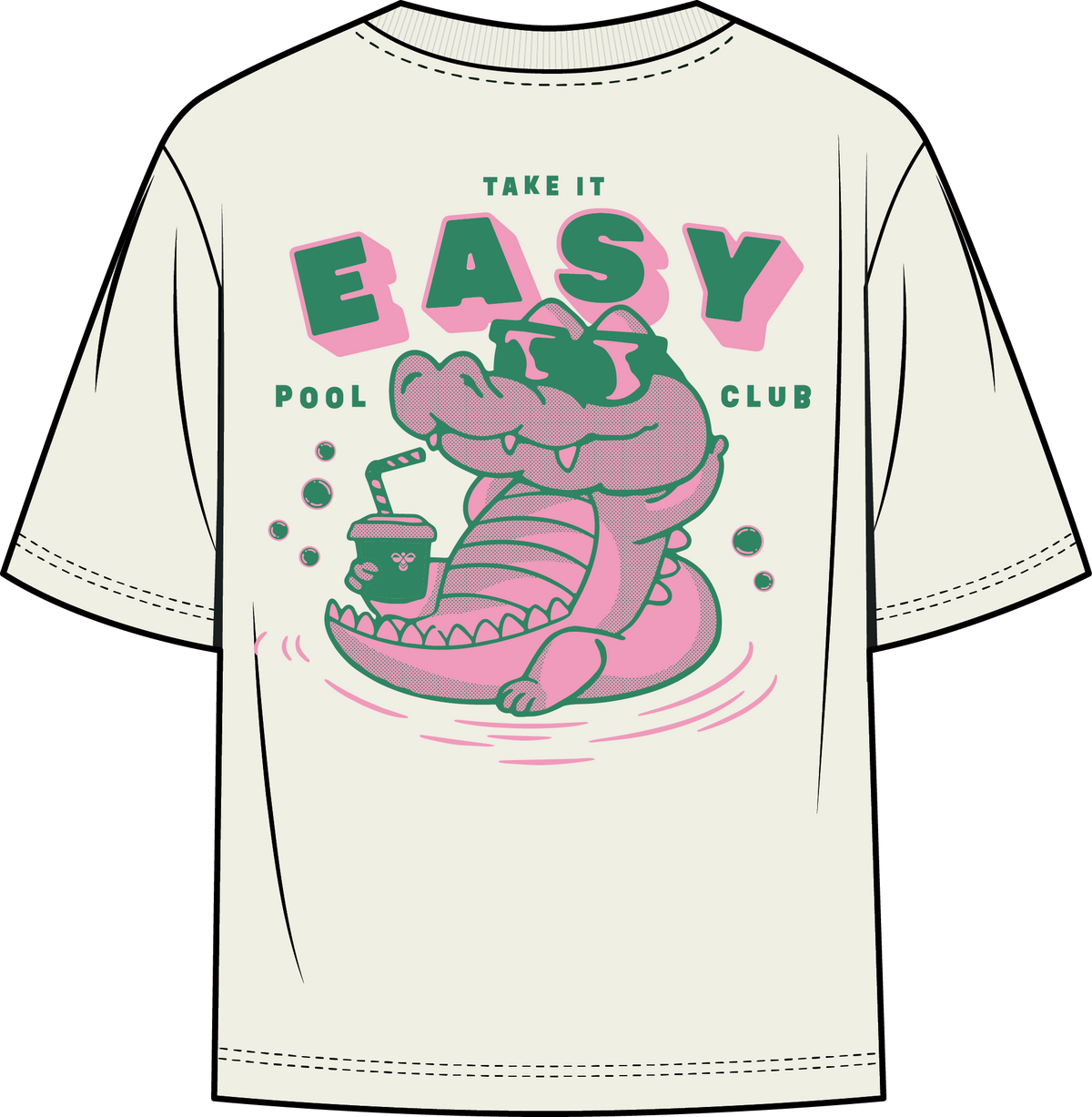 HUMMEL Luca Graphic T-Shirt Ss Kind (marshmallow)