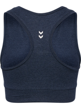 HUMMEL Pulse Logo Light Support Bra Damen (dress blue melange)