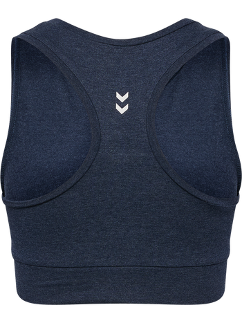 HUMMEL Pulse Logo Light Support Bra Damen (dress blue melange)