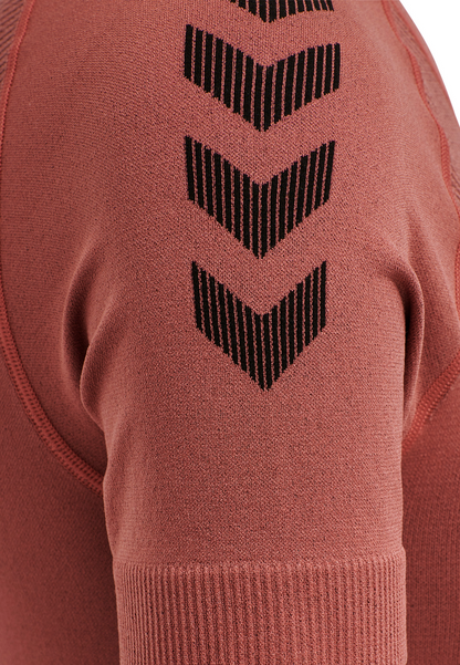 HUMMEL First Seamless Jersey S/S Damen (marsala)