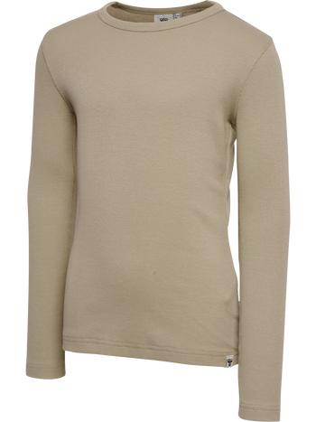 HUMMEL Alpha T-Shirt L/S Kind (cobblestone)