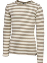 HUMMEL Alpha T-Shirt L/S Kind (cobblestone/marshmallow)