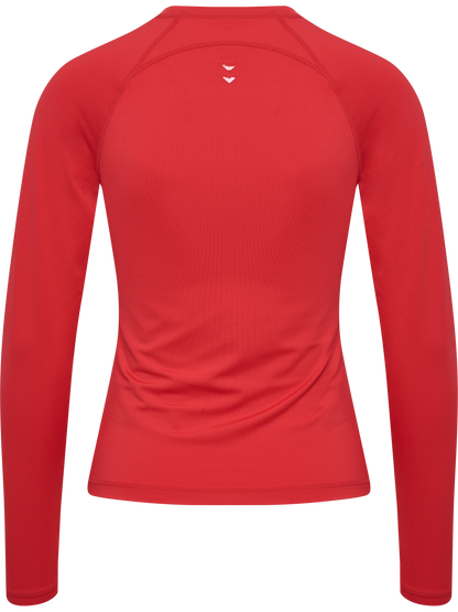 HUMMEL Prima T-Shirt L/S Damen (chinese red)