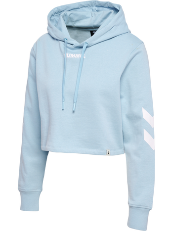 HUMMEL Legacy Cropped Hoodie Damen (celestial blue)