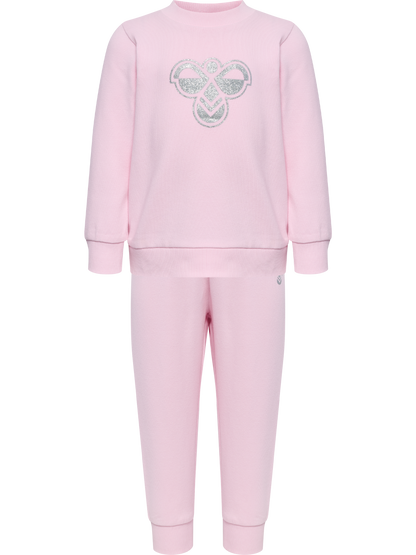 HUMMEL Mini Jersey Crewsuit Bee Kind (pink lady)