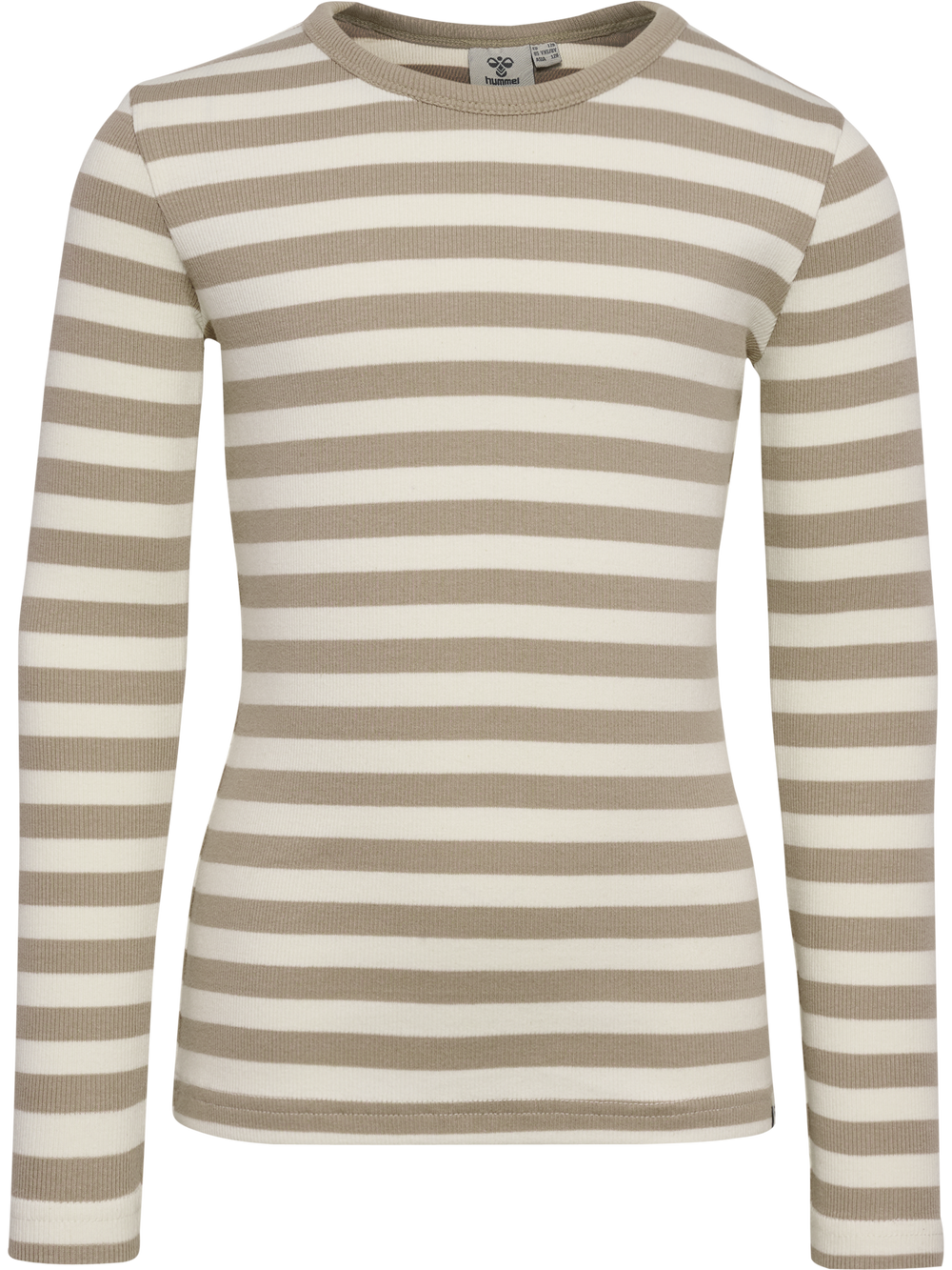 HUMMEL Alpha T-Shirt L/S Kind (cobblestone/marshmallow)