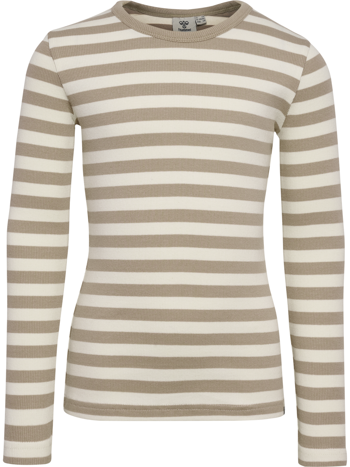 HUMMEL Alpha T-Shirt L/S Kind (cobblestone/marshmallow)