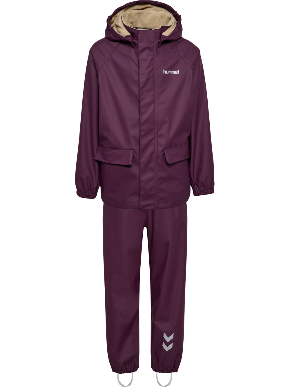 HUMMEL Solo Pu Rainwear Set Kind (blackberry wine)