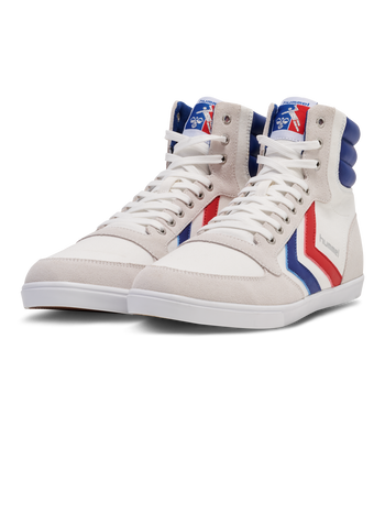 HUMMEL Slimmer Stadil High (white/blue/red/gum)