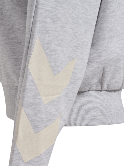 HUMMEL I-D Zip Polo Sweatshirt Damen (light grey melange)