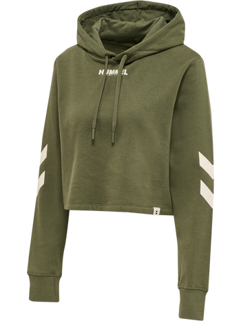 HUMMEL Legacy Cropped Hoodie Damen (beetle)